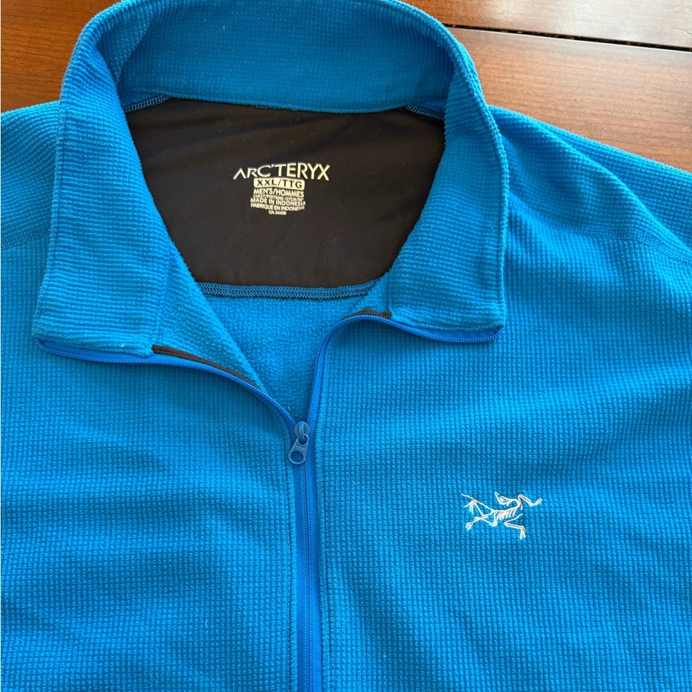 Arc’teryx Men’s Blue Polartec Quarter-Zip Pullover Size XXL - Picture 2 of 8